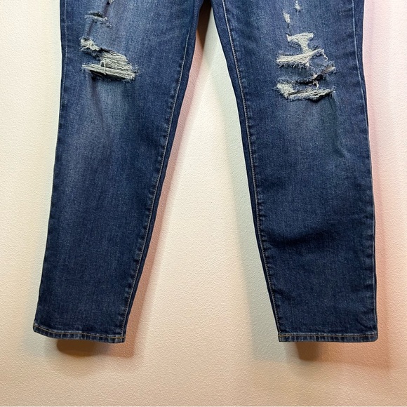 NWT Old Navy O.G. Straight High Rise Distressed Blue Jeans Margdes 10 - Picture 5 of 15